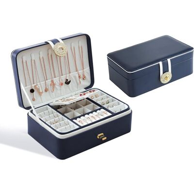 OEM Portagioie, Organizzatore Di Gioielli In Pelle Pu A 2 Livelli Per Anelli, Orecchini, Bracciali, Collane E Orologi, Portagioie Da Donna Per Regalo Per Donne E Ragazze OEM Portagioie, Organizzatore Di Gioielli In Pelle Pu A 2 Livelli Per Anelli, Orecchini, Bracciali, Collane E Orologi, Portagioie Da Donna Per Regalo Per Donne E Ragazze