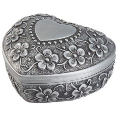 OEM Portagioie Vintage A Forma Di Cuore - Piccolo Organizer Antico Per Anelli, Orecchini E Collane OEM Portagioie Vintage A Forma Di Cuore - Piccolo Organizer Antico Per Anelli, Orecchini E Collane