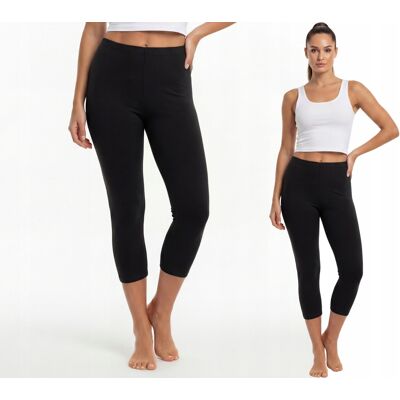 OEM Leggings 3/4 In Cotone Confortevole, Produttore Polacco, Colore Nero, Taglia L OEM Leggings 3/4 In Cotone Confortevole, Produttore Polacco, Colore Nero, Taglia L