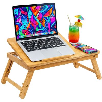 RELAXDAYS Supporto Laptop , 11,6-17,3 Pollici, Regolabile In Altezza, Portabevande, Cassetto RELAXDAYS Supporto Laptop , 11,6-17,3 Pollici, Regolabile In Altezza, Portabevande, Cassetto