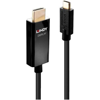 Lindy Cavo Spina Usb-c®, Spina Hdmi-a 1.00 M Nero 43291 Cavo Usb-c® Lindy Cavo Spina Usb-c®, Spina Hdmi-a 1.00 M Nero 43291 Cavo Usb-c®