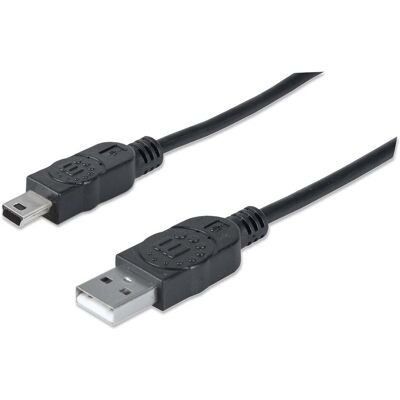 Manhattan Cavo Connessione A/mini Usb 5 Pin Doppia Schermatura - Manhattan Cavo Connessione A/mini Usb 5 Pin Doppia Schermatura -