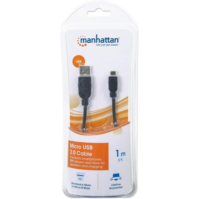 Manhattan Intellinet Cavo Usb 2.0 Hi-speed A Maschio/micro B Maschio 1 M In Blister Manhattan Intellinet Cavo Usb 2.0 Hi-speed A Maschio/micro B Maschio 1 M In Blister