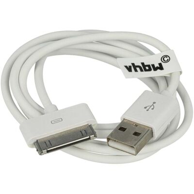 VHBW - Cavo Dati Usb (da Tipo A A Lettore Mp3) Compatibile Con Apple Ipod 7 Gen. (classic Late 2009) - A1238 - 160gb Lettore Mp3 - Bianco VHBW - Cavo Dati Usb (da Tipo A A Lettore Mp3) Compatibile Con Apple Ipod 7 Gen. (classic Late 2009) - A1238 - 160gb Lettore Mp3 - Bianco