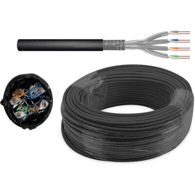 ASSMANN Cavo Internet Lan A Doppino Intrecciato Per Esterni, S/ftp, Awg23, Cat.7, 50 M ASSMANN Cavo Internet Lan A Doppino Intrecciato Per Esterni, S/ftp, Awg23, Cat.7, 50 M