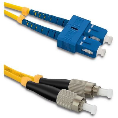 OEM Cavo Patch In Fibra Ottica Qoltec Sc/upc - Fc/upc Monomodale 9/125 G652d Duplex 1 M OEM Cavo Patch In Fibra Ottica Qoltec Sc/upc - Fc/upc Monomodale 9/125 G652d Duplex 1 M