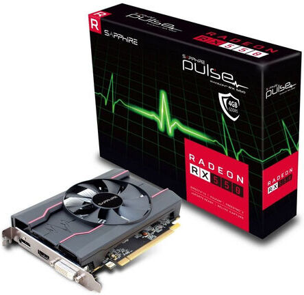 Sapphire Radeon rx 550 4 gb GDDR5 Pci-E dvi-d / hdmi / Display Port Pulse -