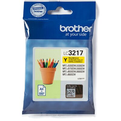 OEM Cartuccia D'Inchiostro Brother Lc3217y, 1 Pz. Originale, Colore Giallo. OEM Cartuccia D'Inchiostro Brother Lc3217y, 1 Pz. Originale, Colore Giallo.