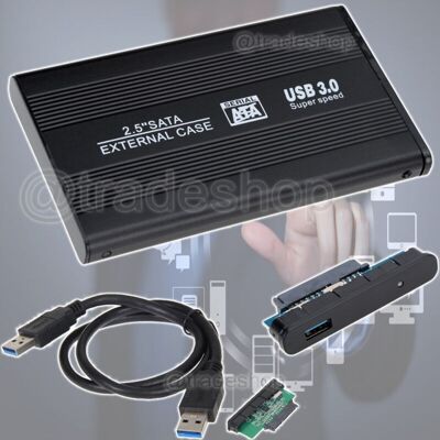 TRADE SHOP TRAESIO Trade Shop - Case Box Slim Esterno Per Hardisk Hard Disk Hd 2.5" Sata Usb 3.0 Hdd 2,5" - TRADE SHOP TRAESIO Trade Shop - Case Box Slim Esterno Per Hardisk Hard Disk Hd 2.5" Sata Usb 3.0 Hdd 2,5" -