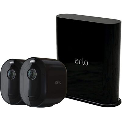 Arlo Pro3, 2 Telecamere Di Videosorveglianza Wi-fi 2k Hdr, Con Faro E Allarme, Visione Notturna A Colori, Audio, Interno Ed Esterno, Prova Secure Inclusa, Nero - Arlo Pro3, 2 Telecamere Di Videosorveglianza Wi-fi 2k Hdr, Con Faro E Allarme, Visione Notturna A Colori, Audio, Interno Ed Esterno, Prova Secure Inclusa, Nero -