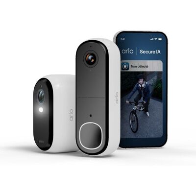 Arlo Telecamera Di Sorveglianza - - Essential 3 1 Telecamera 2k + 1 Campanello Video Hd - Esterno Arlo Telecamera Di Sorveglianza - - Essential 3 1 Telecamera 2k + 1 Campanello Video Hd - Esterno