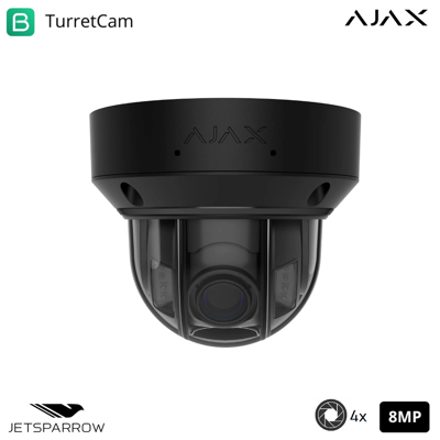 AJAX 126286 - Tvcc - Domecam Hlvf (8 Mp) - Colore Black - Videosorveglianza AJAX 126286 - Tvcc - Domecam Hlvf (8 Mp) - Colore Black - Videosorveglianza