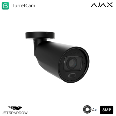 AJAX 126278 - Tvcc - Bulletcam Hlvf (8 Mp) - Colore Black - Videosorveglianza AJAX 126278 - Tvcc - Bulletcam Hlvf (8 Mp) - Colore Black - Videosorveglianza