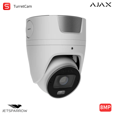 AJAX 135576 - Tvcc Superior - Superior Turretcam Hlvf (8 Mp) - Colore White - Videosorveglianza Professionale AJAX 135576 - Tvcc Superior - Superior Turretcam Hlvf (8 Mp) - Colore White - Videosorveglianza Professionale