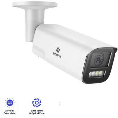OEM Telecamera Di Rete, Risoluzione 8 Mp, Obiettivo Varifocale 2,8-12 Mm, Grado Di Protezione Ip67 Contro Gli Agenti Atmosferici, Supporta Poe, Audio Bidirezionale. OEM Telecamera Di Rete, Risoluzione 8 Mp, Obiettivo Varifocale 2,8-12 Mm, Grado Di Protezione Ip67 Contro Gli Agenti Atmosferici, Supporta Poe, Audio Bidirezionale.