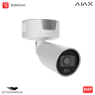 AJAX 135572 - Tvcc Superior - Superior Bulletcam Hlvf (8 Mp) - Colore White - Videosorveglianza Professionale AJAX 135572 - Tvcc Superior - Superior Bulletcam Hlvf (8 Mp) - Colore White - Videosorveglianza Professionale