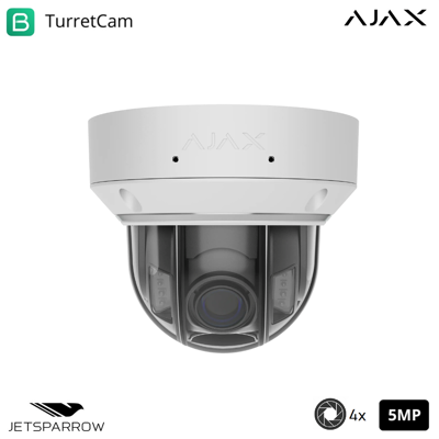 AJAX 126285 - Tvcc - Domecam Hlvf (5 Mp) - Colore White - Videosorveglianza AJAX 126285 - Tvcc - Domecam Hlvf (5 Mp) - Colore White - Videosorveglianza