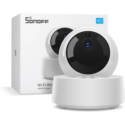 Telecamera IP Sonoff GK-200MP2-B Wireless - Full HD 1080p, Vista a 360° Telecamera IP Sonoff GK-200MP2-B Wireless - Full HD 1080p, Vista a 360°
