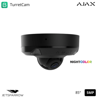 AJAX Telecamera Dome Domecam Mini Hl Visione Notturna Audio AJAX Telecamera Dome Domecam Mini Hl Visione Notturna Audio