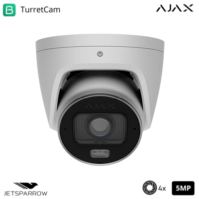 AJAX 126281 - Tvcc - Turretcam Hlvf (5 Mp) - Colore White - Videosorveglianza AJAX 126281 - Tvcc - Turretcam Hlvf (5 Mp) - Colore White - Videosorveglianza