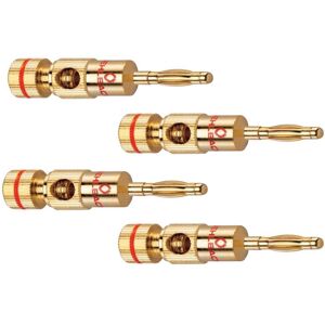 Oehlbach 3002 Connettore Per Altoparlanti Spina Dritta Numero Poli (num): 2 Oro 4 Pz. Oehlbach 3002 Connettore Per Altoparlanti Spina Dritta Numero Poli (num): 2 Oro 4 Pz.