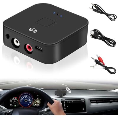 OEM Ricevitore Nfc Bluetooth 5.0: Adattatore Audio Bluetooth Per Impianti Stereo, Ricevitore Adattatore Audio Hifi Wireless Con Jack Aux Da 3,5 Mm Per Prodotti Digitali Con Funzionalità Bluetooth/nfc OEM Ricevitore Nfc Bluetooth 5.0: Adattatore Audio Bluetooth Per Impianti Stereo, Ricevitore Adattatore Audio Hifi Wireless Con Jack Aux Da 3,5 Mm Per Prodotti Digitali Con Funzionalità Bluetooth/nfc