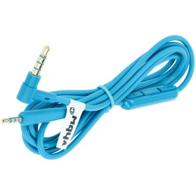VHBW Cavo Audio Aux Compatibile Con Bose Quietcomfort Qc35-2 Cuffie - Con Jack Da 3,5 Mm, 150 Cm, Microfono, Tasto Di Risposta, Blu VHBW Cavo Audio Aux Compatibile Con Bose Quietcomfort Qc35-2 Cuffie - Con Jack Da 3,5 Mm, 150 Cm, Microfono, Tasto Di Risposta, Blu