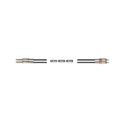 KARMA Ca8271 Prolunga Cavo Audio 2 Jack 6,3 Maschio 2 Rca Maschio 1,5mt - KARMA Ca8271 Prolunga Cavo Audio 2 Jack 6,3 Maschio 2 Rca Maschio 1,5mt -