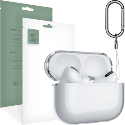 Custodia trasparente Tech-Protect per AirPods Pro 1/2 Custodia trasparente Tech-Protect per AirPods Pro 1/2