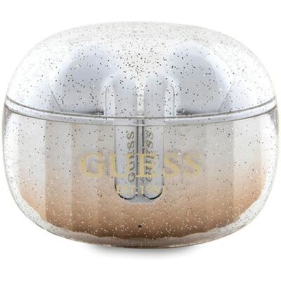 Cuffie Bluetooth Guess Oro con Stazione di Ricarica Cuffie Bluetooth Guess Oro con Stazione di Ricarica