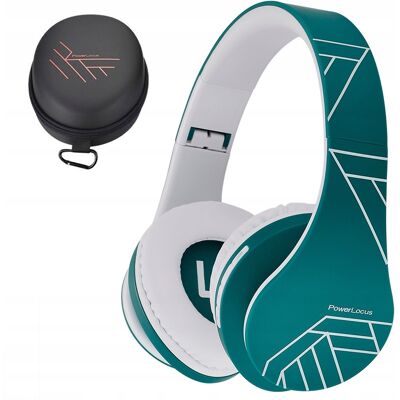 Cuffie PowerLocus P2 Blu-Bianco - Cuffie Cuffie PowerLocus P2 Blu-Bianco - Cuffie