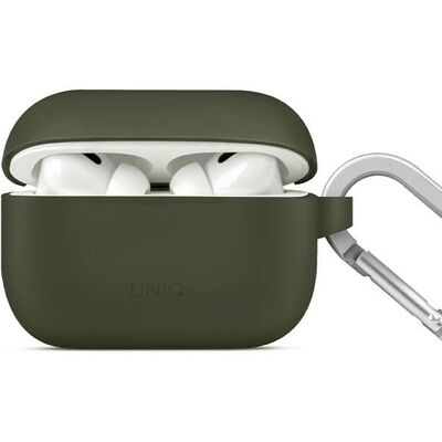 Custodia in silicone Uniq Vencer AirPods Pro 2 - Verde muschio - Custodia per auricolari wireless Custodia in silicone Uniq Vencer AirPods Pro 2 - Verde muschio - Custodia per auricolari wireless