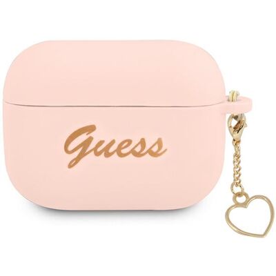 Custodia in silicone rosa Guess per AirPods Pro - Cover auricolari Custodia in silicone rosa Guess per AirPods Pro - Cover auricolari
