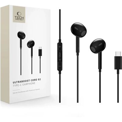 OEM Cuffie Tech-protect Ultraboost Core G2 Usb-c - Nere OEM Cuffie Tech-protect Ultraboost Core G2 Usb-c - Nere