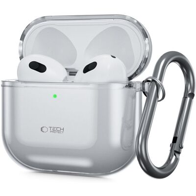 OEM Tech-protect Flexair Per Apple Airpods 4, Colore Grigio Cenere OEM Tech-protect Flexair Per Apple Airpods 4, Colore Grigio Cenere