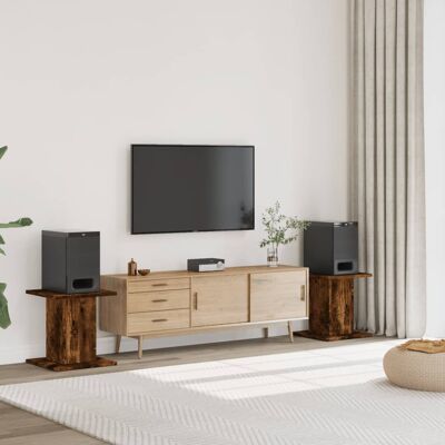 VIDAXL Supporti Altoparlanti 2 Pz Rovere 30x30x40 Cm Legno Multistrato VIDAXL Supporti Altoparlanti 2 Pz Rovere 30x30x40 Cm Legno Multistrato