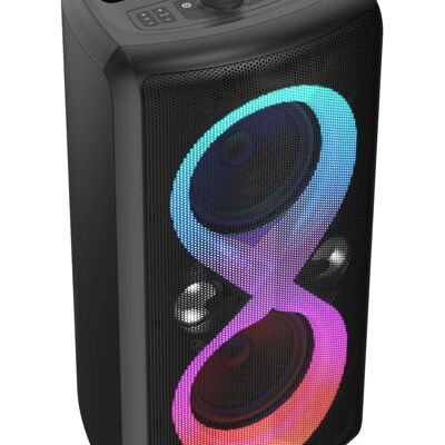Majestic Fire 90 Speaker Bluetooth 5.3 Portatile 100w Rms, Woofer 6.5", Karaoke, Luci Led, Usb/microsd/aux, Batteria 6000mah, Ipx4 Majestic Fire 90 Speaker Bluetooth 5.3 Portatile 100w Rms, Woofer 6.5", Karaoke, Luci Led, Usb/microsd/aux, Batteria 6000mah, Ipx4