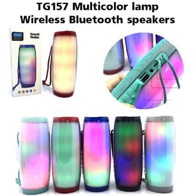 Trade Shop TG-157 Altoparlante Bluetooth Portatile Luci LED Colorate Trade Shop TG-157 Altoparlante Bluetooth Portatile Luci LED Colorate