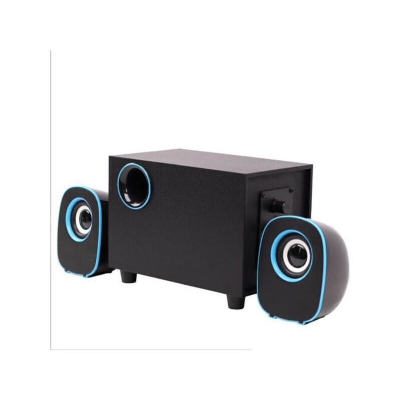 TRADE SHOP TRAESIO - Trade Shop - Casse Audio 2.1 Usb Speaker Musica Per Pc Mp3 Tv Aux Desktop Computer Notebook Ft-h3