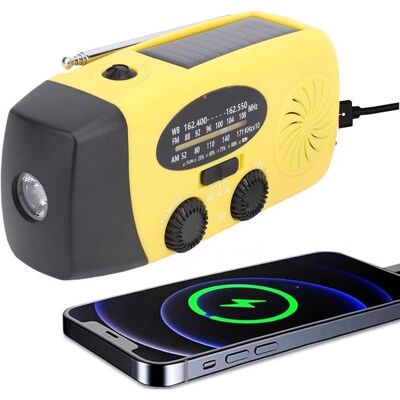 OEM Radio A Energia Solare Con Manovella, Batteria Da 2000 Mah, Banda Di Frequenza Am/fm Noaa, Torcia A Led E Allarme Sos Per La Sopravvivenza All'aperto E Il Campeggio. OEM Radio A Energia Solare Con Manovella, Batteria Da 2000 Mah, Banda Di Frequenza Am/fm Noaa, Torcia A Led E Allarme Sos Per La Sopravvivenza All'aperto E Il Campeggio.
