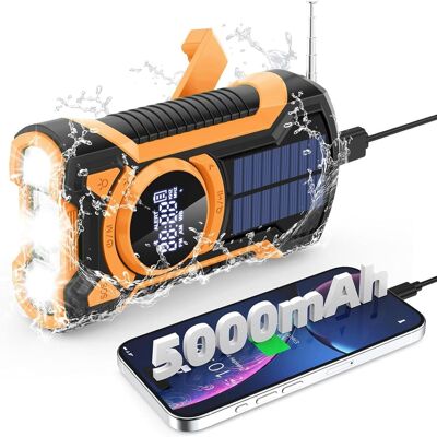 OEM Radio Portatile Ricaricabile, Radio A Dinamo Con Torcia A Led, Power Bank Da 5000 Mah Radio A Manovella Solare Am/fm, Radio Di Sopravvivenza Con Batteria Allarme Sos/luce Tascabile/altoparlanti Da 3 W OEM Radio Portatile Ricaricabile, Radio A Dinamo Con Torcia A Led, Power Bank Da 5000 Mah Radio A Manovella Solare Am/fm, Radio Di Sopravvivenza Con Batteria Allarme Sos/luce Tascabile/altoparlanti Da 3 W