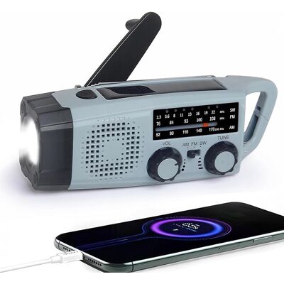 OEM Radio Solare, Radio Portatile Am/fm A Manovella Per Emergenze, Torcia A Led, Batteria Ricaricabile Da 2000 Mah, Caricatore Usb Per Telefono, Allarme Sos Per Campeggio Ed Escursionismo. OEM Radio Solare, Radio Portatile Am/fm A Manovella Per Emergenze, Torcia A Led, Batteria Ricaricabile Da 2000 Mah, Caricatore Usb Per Telefono, Allarme Sos Per Campeggio Ed Escursionismo.