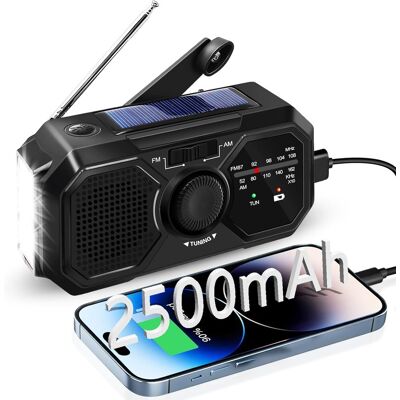 OEM Radio Portatile, Radio Solare Am/fm A Manovella, Radio Portatile A Batteria Con Power Bank Da 2500 Mah/allarme Sos/torcia Elettrica/altoparlanti Da 3 W, Esterno, Emergenza OEM Radio Portatile, Radio Solare Am/fm A Manovella, Radio Portatile A Batteria Con Power Bank Da 2500 Mah/allarme Sos/torcia Elettrica/altoparlanti Da 3 W, Esterno, Emergenza