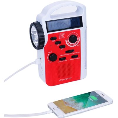 OEM Radio Solare, Lanterna Portatile A Manovella Con Lettore Mp3, Torcia A Led Da Cantiere Radio Di Emergenza Con Am/fm/sw/sos, Power Bank Ricaricabile 2300mah E Luce Di Lettura OEM Radio Solare, Lanterna Portatile A Manovella Con Lettore Mp3, Torcia A Led Da Cantiere Radio Di Emergenza Con Am/fm/sw/sos, Power Bank Ricaricabile 2300mah E Luce Di Lettura