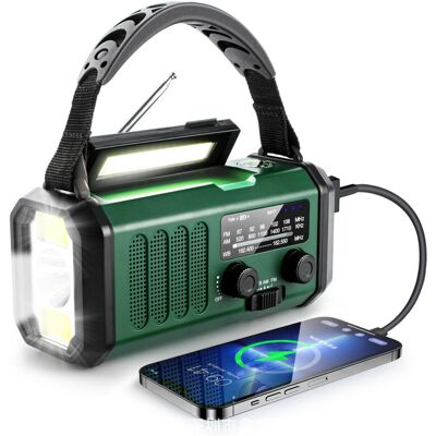 OEM Radio Di Emergenza Multifunzione Con Manovella, Alimentazione Solare E Usb-c – Ricezione Noaa/am/fm, Torcia A Led, Allarme Sos E Bussola. OEM Radio Di Emergenza Multifunzione Con Manovella, Alimentazione Solare E Usb-c – Ricezione Noaa/am/fm, Torcia A Led, Allarme Sos E Bussola.