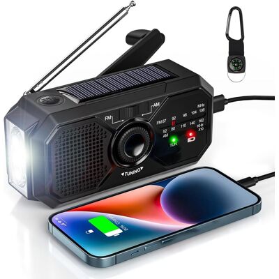 OEM Radio Portatile A Manovella Radio Solare Di Sopravvivenza Am/fm Piccola Dinamo Usb-c 2500mah Ricaricabile Con Torcia A Led Bussola Di Allarme Sos Per Escursionismo Di Emergenza All'aperto Campeggio OEM Radio Portatile A Manovella Radio Solare Di Sopravvivenza Am/fm Piccola Dinamo Usb-c 2500mah Ricaricabile Con Torcia A Led Bussola Di Allarme Sos Per Escursionismo Di Emergenza All'aperto Campeggio