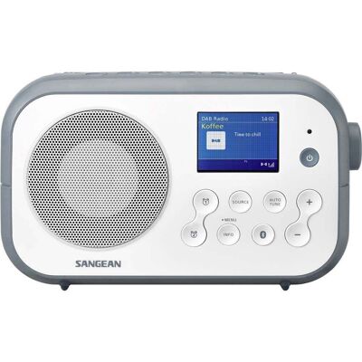 Sangean Dpr-42bt Radio Digitale Dab + Portatile (fm Sintonizzatore Rds, Bluetooth, Altoparlante Integrato, Con Batteria), Blu De Pietra Bianca - Sangean Dpr-42bt Radio Digitale Dab + Portatile (fm Sintonizzatore Rds, Bluetooth, Altoparlante Integrato, Con Batteria), Blu De Pietra Bianca -
