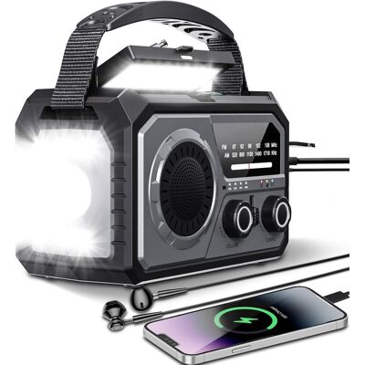 OEM Radio Di Emergenza Solare Da 16.000 Mah, Radio Portatile A Manovella, Radio Am/fm Solare Con Bussola, Caricatore Usb Per Telefono, Torcia, Allarme Sos, Ideale Per Campeggio Ed Escursionismo (grigio) OEM Radio Di Emergenza Solare Da 16.000 Mah, Radio Portatile A Manovella, Radio Am/fm Solare Con Bussola, Caricatore Usb Per Telefono, Torcia, Allarme Sos, Ideale Per Campeggio Ed Escursionismo (grigio)