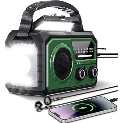 OEM Radio Di Emergenza Solare Da 16000 Mah, Radio Portatile A Manovella, Radio Am/fm Solare Con Bussola, Caricatore Usb Per Telefono, Torcia, Allarme Sos, Ideale Per Campeggio Ed Escursionismo (verde Mili OEM Radio Di Emergenza Solare Da 16000 Mah, Radio Portatile A Manovella, Radio Am/fm Solare Con Bussola, Caricatore Usb Per Telefono, Torcia, Allarme Sos, Ideale Per Campeggio Ed Escursionismo (verde Mili