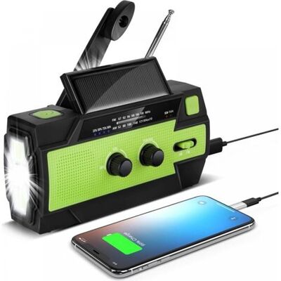 OEM Radio Portatile A Energia Solare Con Manovella, Radio A Dinamo Ricaricabile Con Am/fm/wb, Batteria Ricaricabile Integrata Da 4000 Mah, 4 Modalità, Torcia A Led, Allarme Sos Per Emergenze All'aperto, V OEM Radio Portatile A Energia Solare Con Manovella, Radio A Dinamo Ricaricabile Con Am/fm/wb, Batteria Ricaricabile Integrata Da 4000 Mah, 4 Modalità, Torcia A Led, Allarme Sos Per Emergenze All'aperto, V
